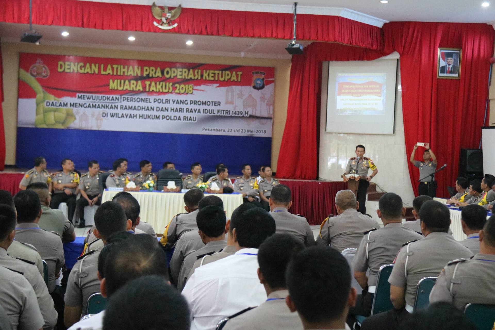 Kapolda Riau Pimpin Pembukaan Lat Pra Ops Ketupat Muara Takus 2018