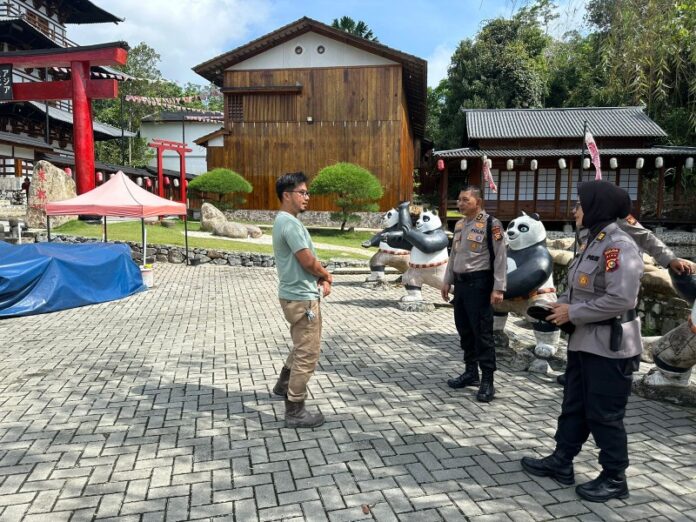 Kawal Kenyamanan Wisatawan, Ditpamobvit Polda Riau Gelar Patroli Ke Objek Wisata