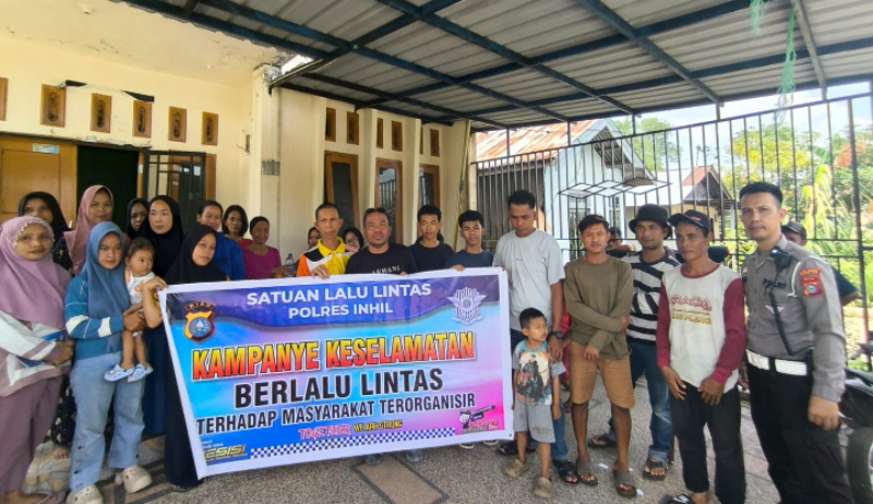 Satlantas Polres Inhil Kampanye Keselamatan Lalu Lintas kepada Masyarakat, Apa Saja Pesan Utamanya?