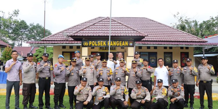 Kapolres Kuansing Lakukan Kunjungan Kerja ke Polsek Pangean dan Polsek Logas Tanah Darat