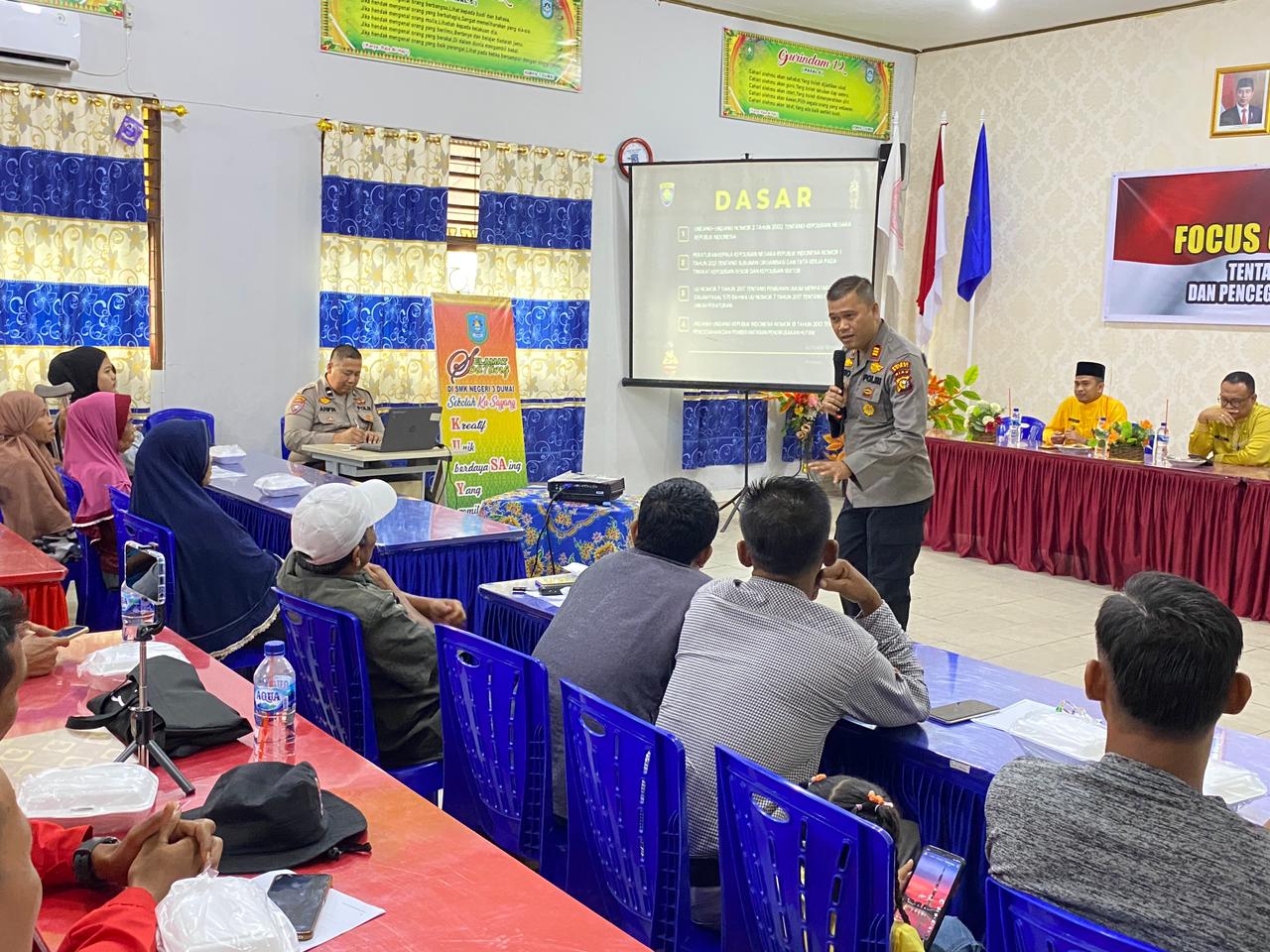 Satgas P3GN Polres Dumai Melakukan Sosialisasi Dan Edukasi Di SMKN 3 Dumai