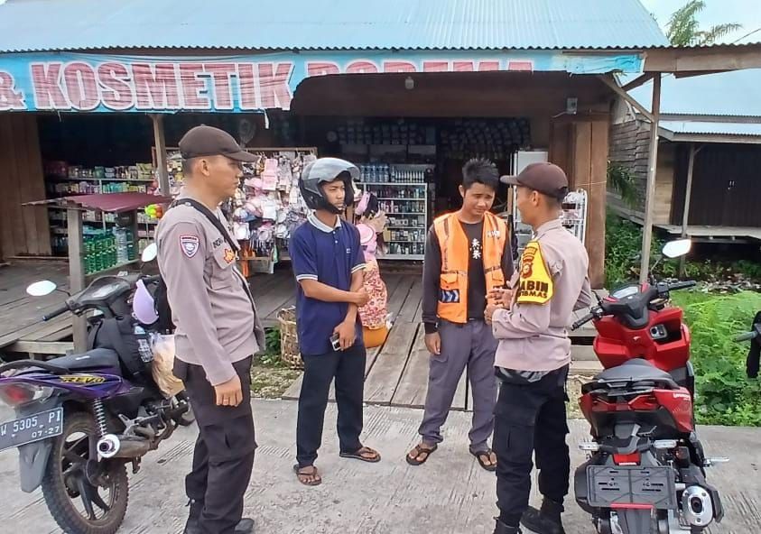 Polsek Teluk Meranti Sebar Maklumat Kapolda Riau di Daerah Rawan Terbakar