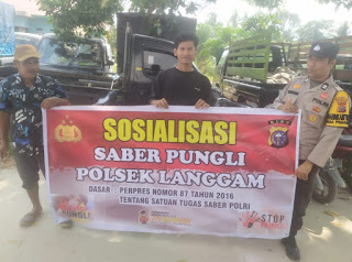 Polsek Langgam Kembali Gelar Sosialisasi Saber Pungli 