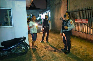 Polsek Pangkalan Kerinci Jajaran Polres Pelalawan Patroli Tengah Malam 