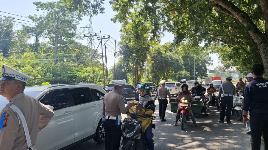 Polres Dumai Gelar Kegiatan Pemeriksaan Pengendara Dan Kendaraan Bermotor