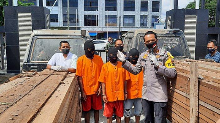 Tiga Pelaku Pembawa Kayu Ilegal Dibekuk Polisi, Polres Dumai Riau Sudah Kantongi Identitas Pemilik