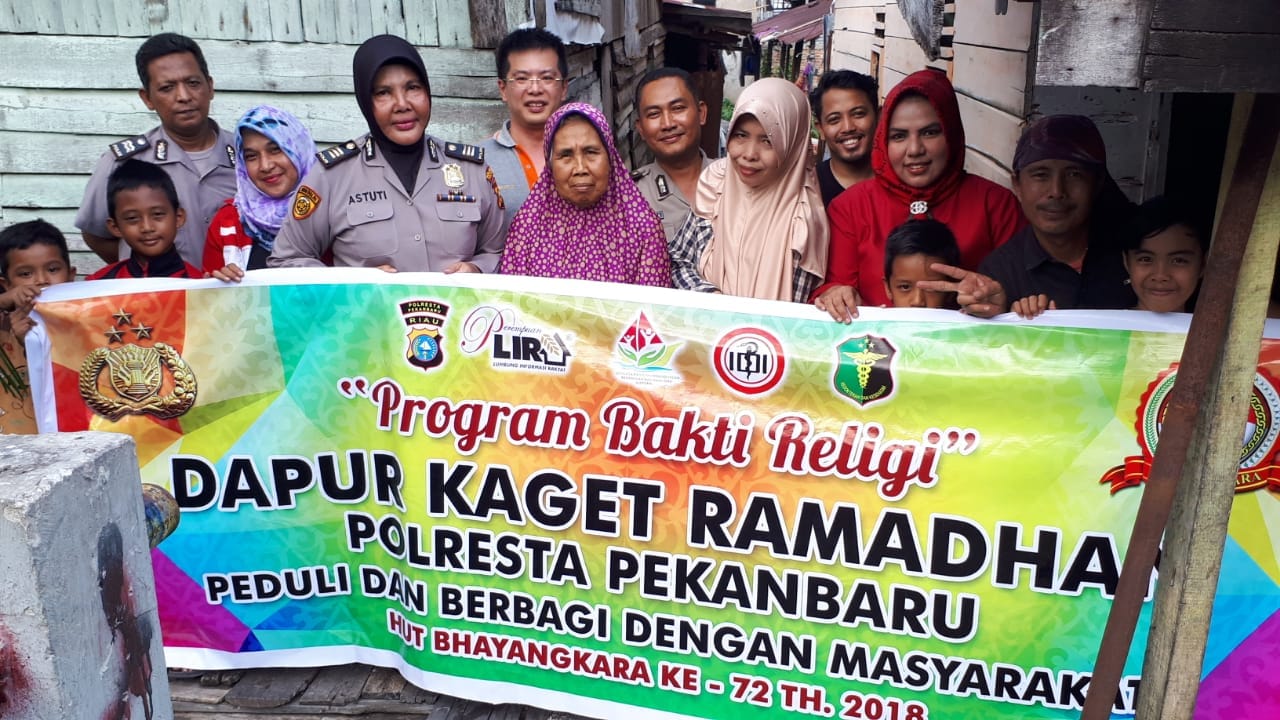 Polresta Pekanbaru Laksanakan Program Dapur Kaget Ramadhan 