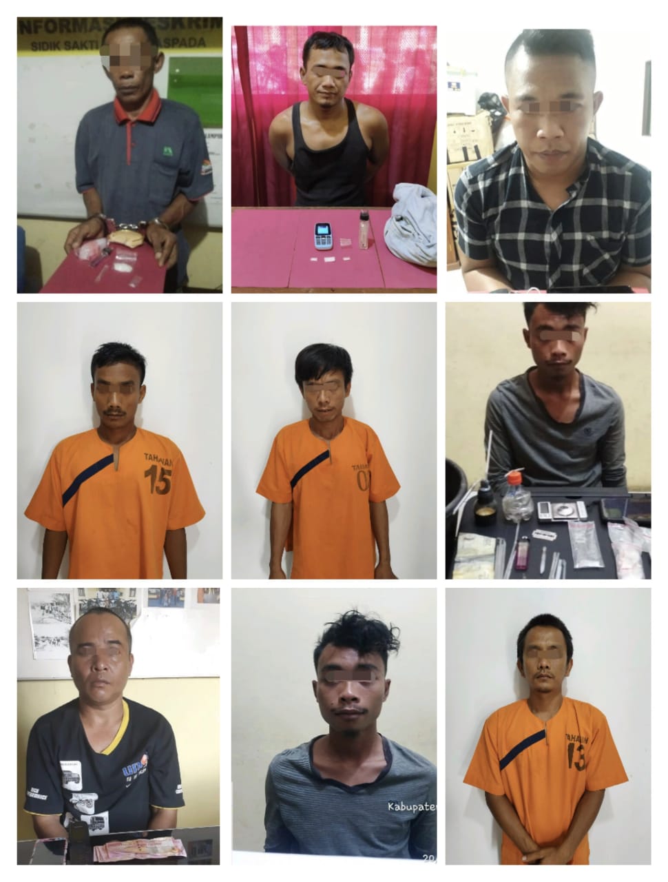 Polres Inhu Ringkus Sebanyak 18 Tersangka Narkotika Jenis Shabu Sepanjang Januari 2020