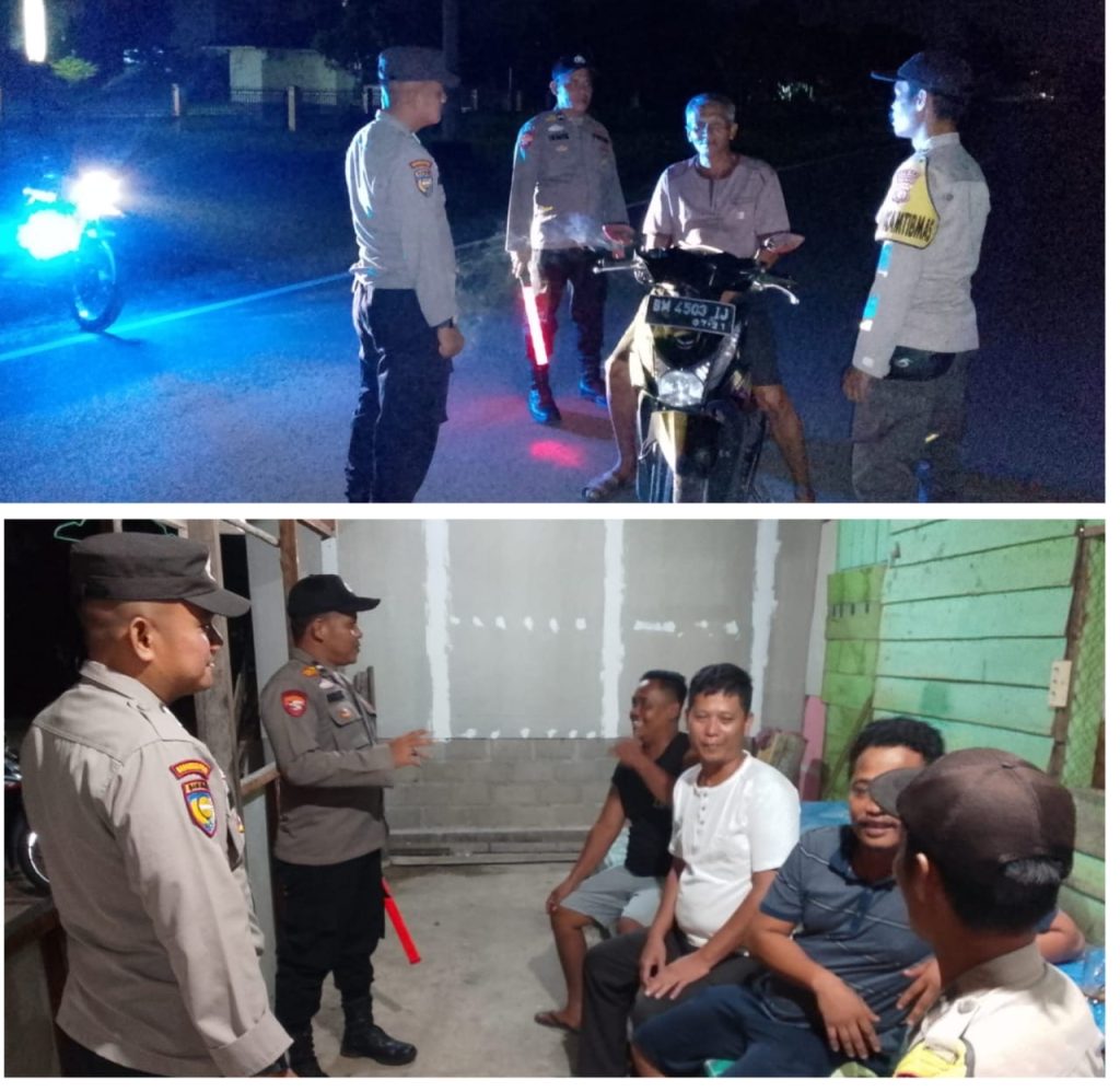 Polsek Teluk Meranti Lakukan Patroli Gabungan Jaga Kamtibmas