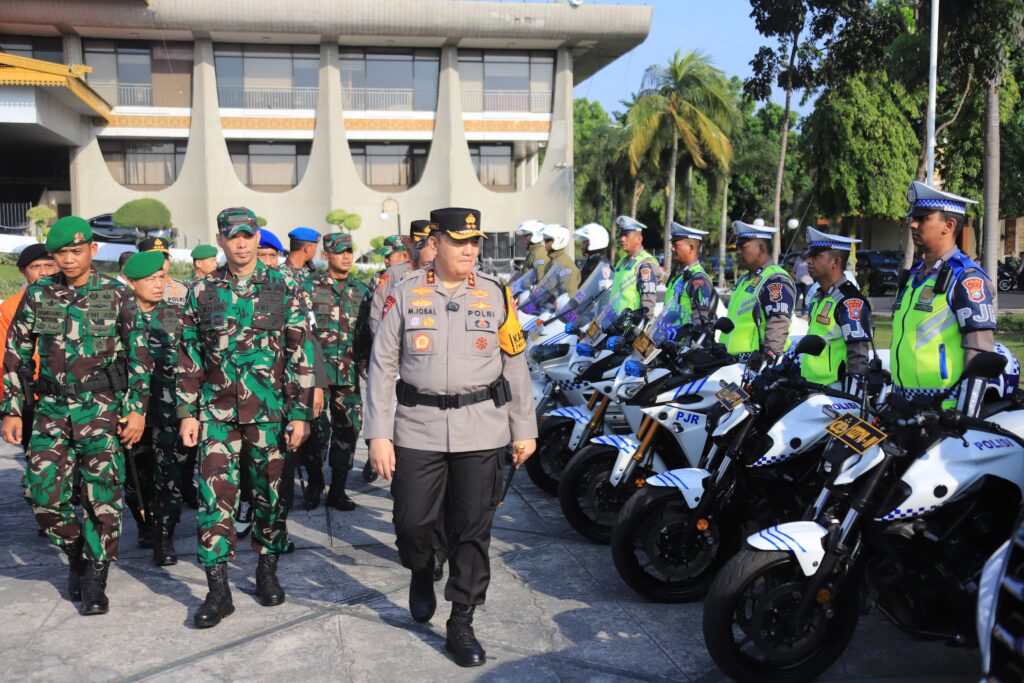 Presiden Jokowi ke Riau, Polda Riau Gelar Apel Kesiapan Pasukan