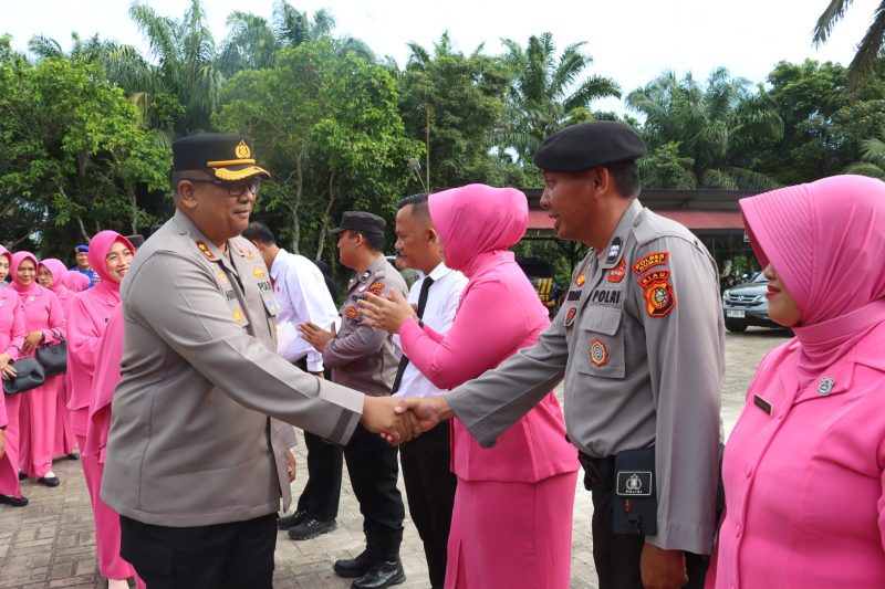 Kunjungan Kerja ke Polsek Medang Kampai, Kapolres Dumai Sampaikan Pesan Tegas