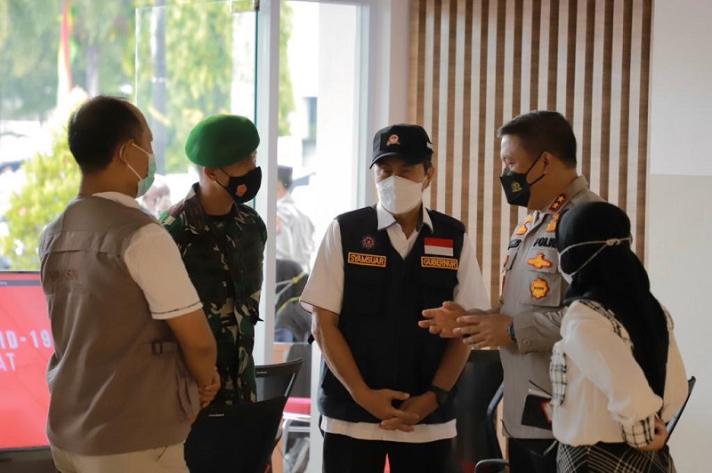 Kapolda Riau Hadiri Vaksinasi di Mabes Polri Secara Daring, Jokowi: Menuju Dua Juta Tindakan Vaksinasi Perhari