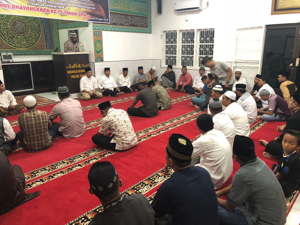 Peringatan Nuzul Quran Tahun 1439 H / 2018 M Personil Polres Dumai
