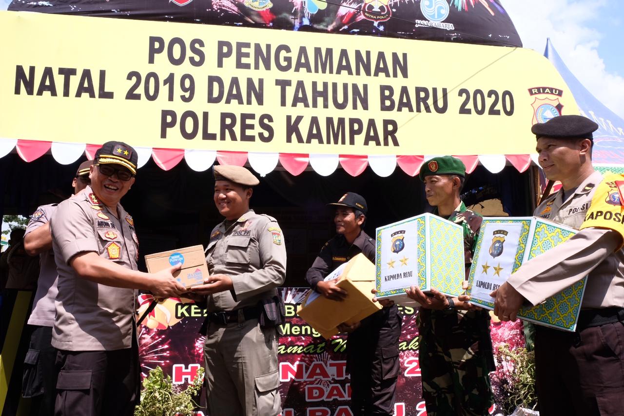 Ini Harapan Kapolda Riau Dalam Peninjauan Pos Terpadu Bangkinang Kota, Kampar