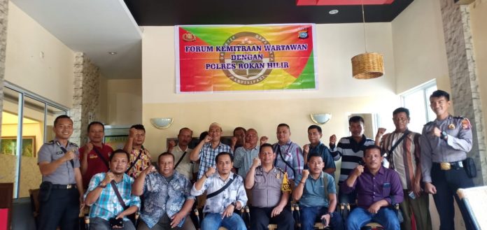 Polres Rohil Temu Ramah dengan Wartawan Dalam Menjalin Kemitraan