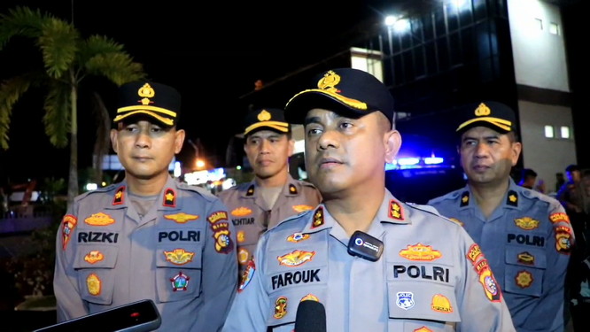  Cegah Aksi Kriminalitas dan Premanisme, Polres Inhil Gelar Patroli Gabungan Skala Besar di Kota Tembilahan