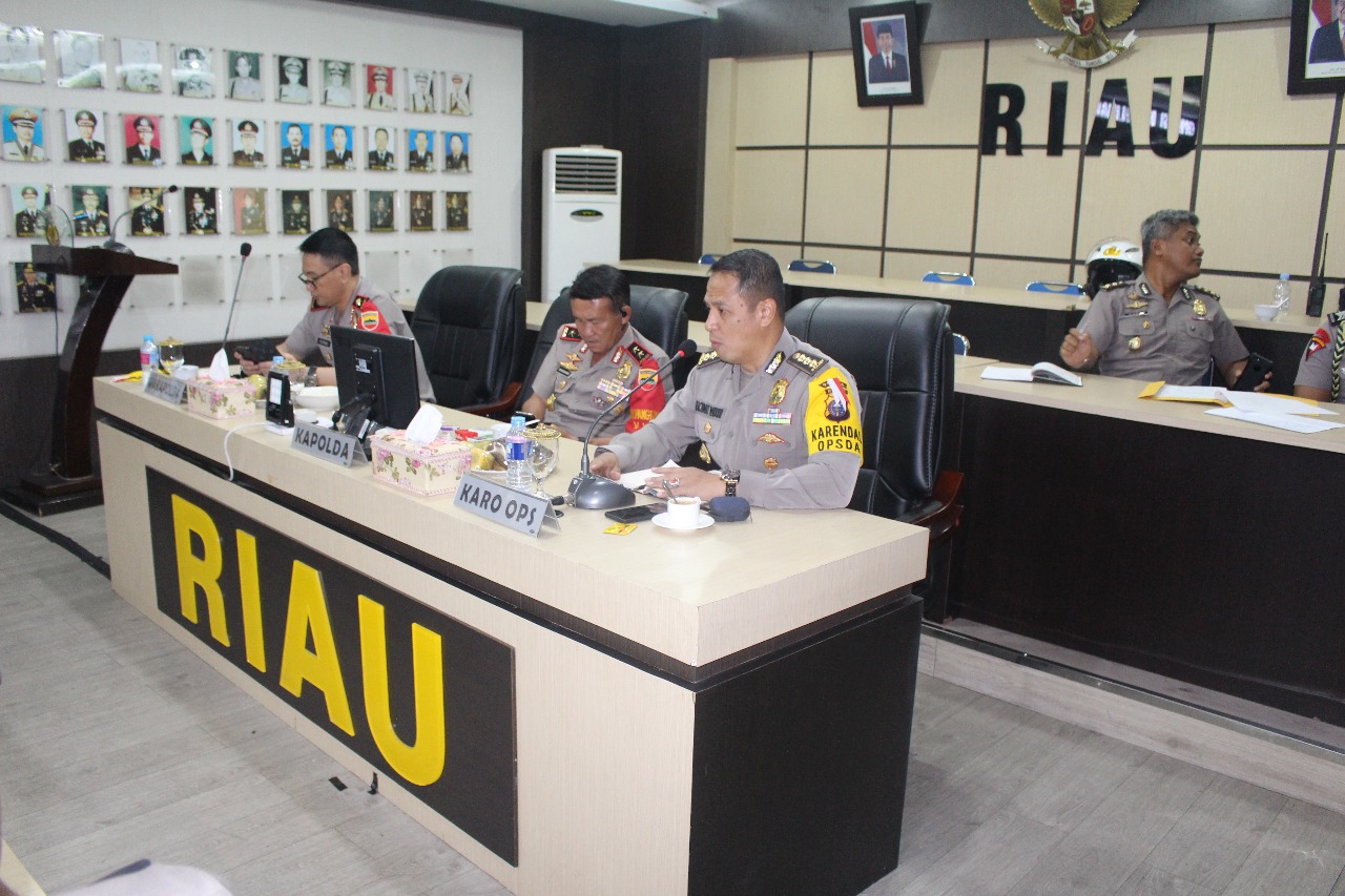 Sambut RI-1, Kapolda Riau Lakukan Coffe Morning Dan Briefing Pejabat Utama Polda Riau