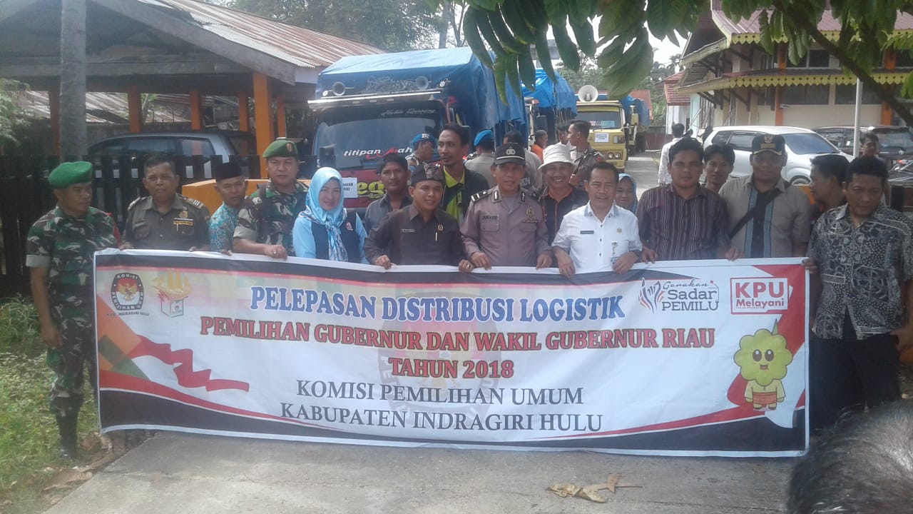 Pendistribusian Logistik Pemilihan Gubernur Dan Wakil Gubernur Riau Di Inhu