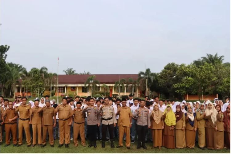 Goes to School, Cara Polres Rohul Sampaikan Aturan Tertib Berlalu Lintas