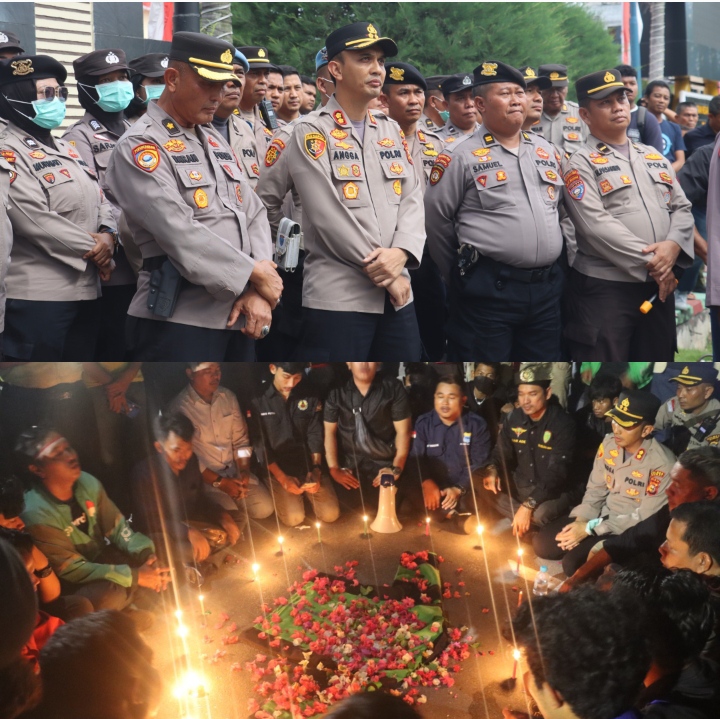 Humanis dan Penuh Kesabaran, Polres Dumai Amankan Aksi Demo dengan Kondusif