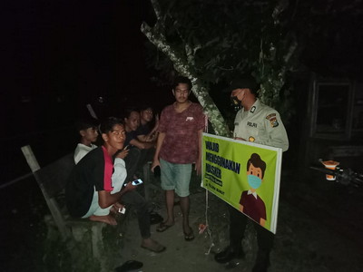 Giat Malam, Polsek Bunut Laksanakan Operasi Bersama Tim Yustisi