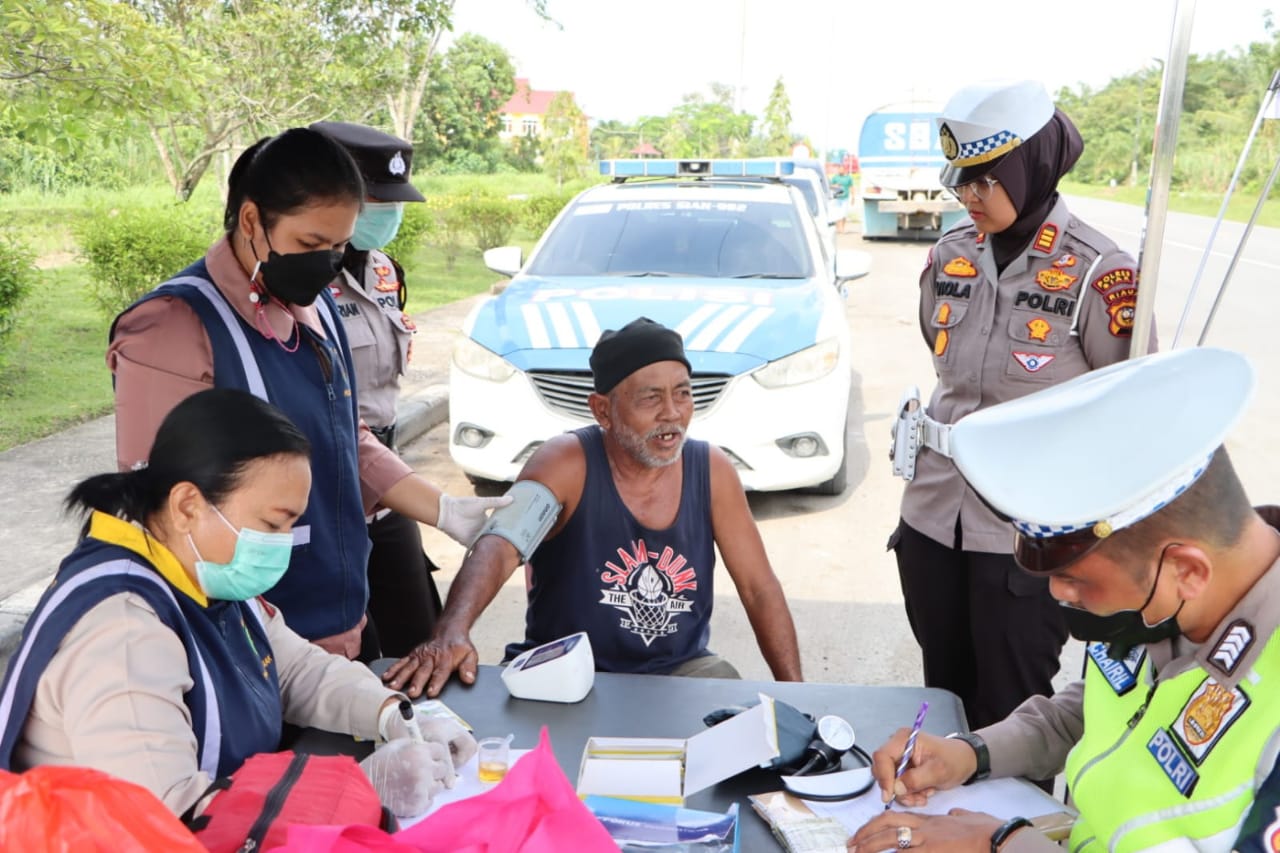 Peduli Keselamatan Berlalu Lintas, Sat Lantas Polres Siak Lakukan Hal Ini