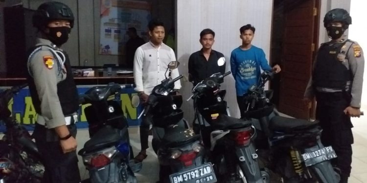 Bubarkan Ajang Balap Liar, Tim TEMBAK Polres Kampar Amankan 6 Unit Sepeda Motor