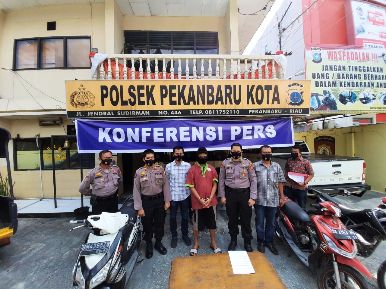 Setelah Mencuri Sepeda Motor, Pelaku Diamankan Polisi