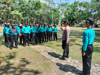 Kapolsek Bandar Sei Kijang Bersama Upika, Lakukan Pengecekan Persiapan Upacara HUT RI ke 78
