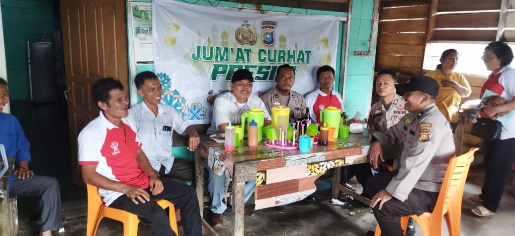 Komit Wujudkan Harkamtibmas Kondusif, Personil Polsek Tambusai Rutin giat Jumat Curhat Presisi Polri