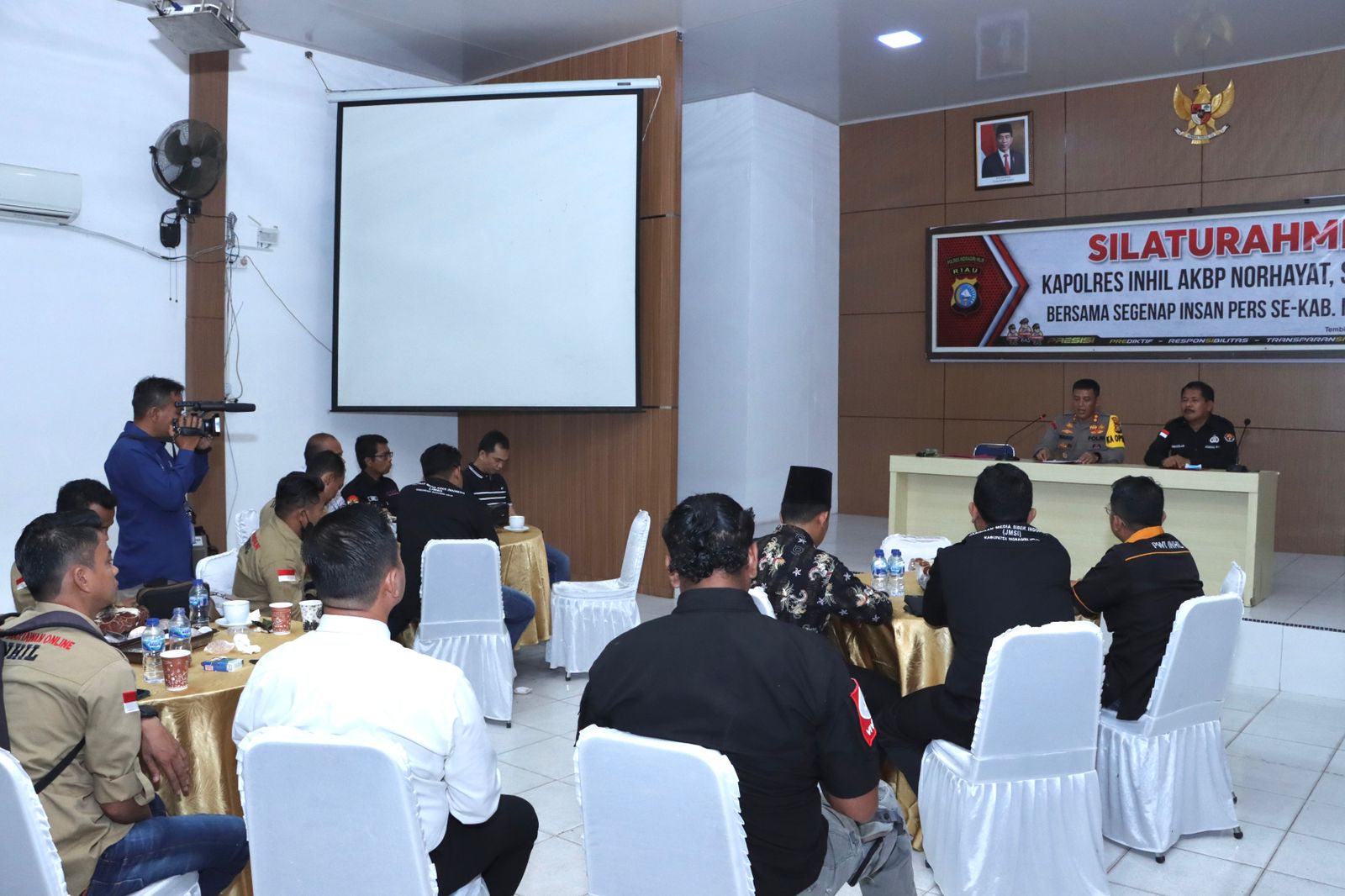 Kapolres Inhil Gelar Silaturahmi dan Coffe Morning bersama Insan Pers