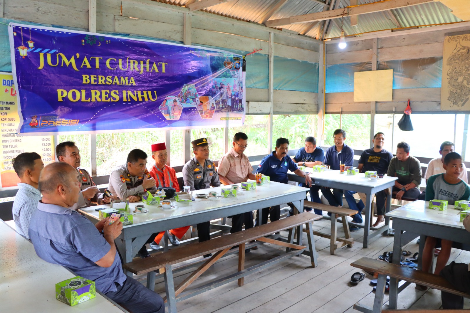 Jumat Curhat Polres Inhu, Berbagai Harapan Disampaikan Masyarakat Sekip Hilir