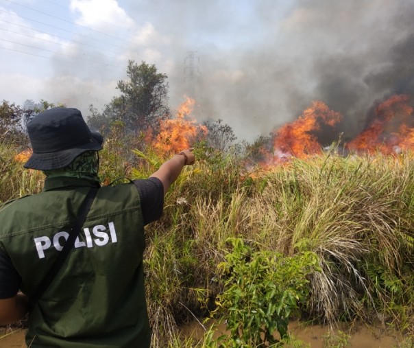 Lidik Soal Karhutla, Dirreskrimsus Polda Riau Turunkan Team