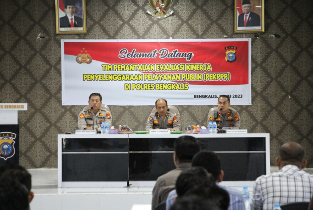 Tim Sosialisasi Polda Riau lakukan Pengecekan Pelayanan di Polres Bengkalis