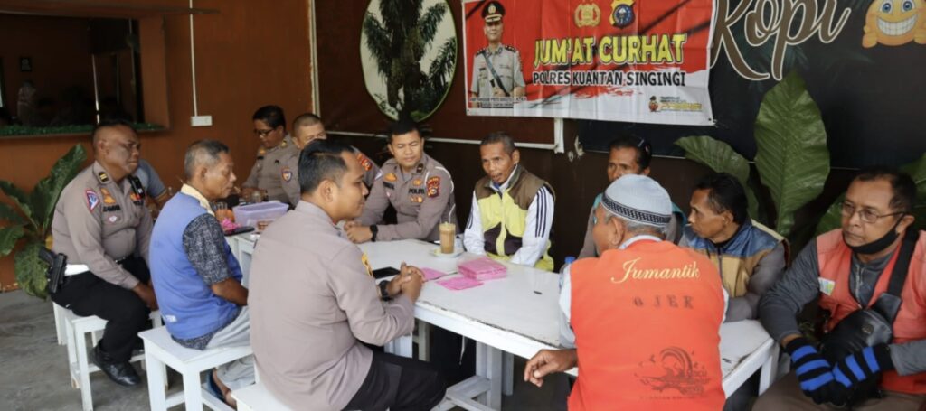 Kapolres Kuansing Tampung Curhat Jumâ€™at Pekerja Ojek Pangkalan