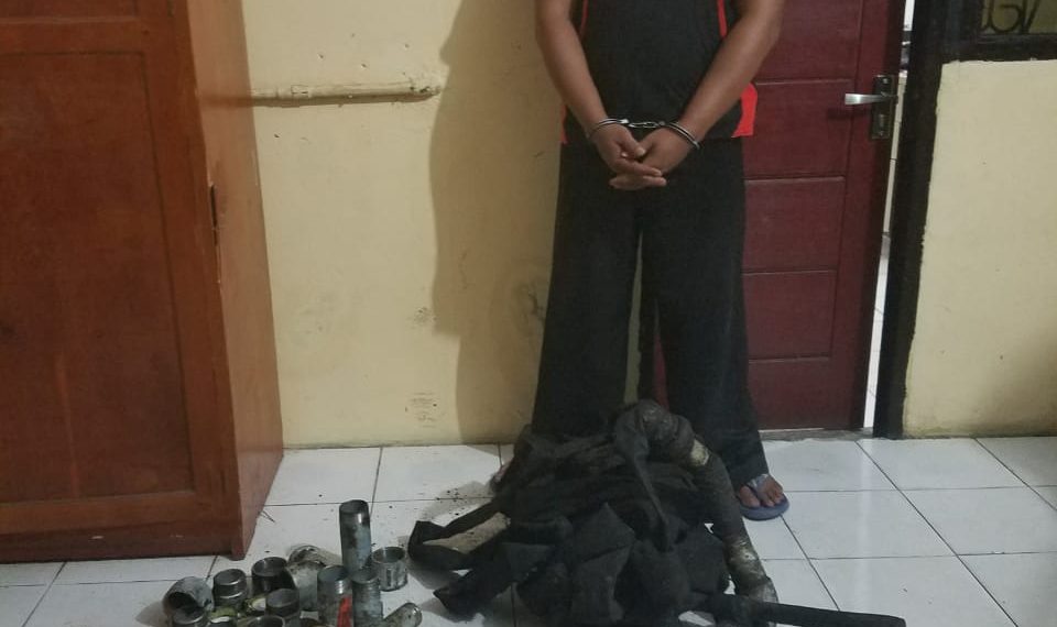 Polsek Tapung Polres Kampar Amankan Salah Satu Pelaku Illegal Tapping