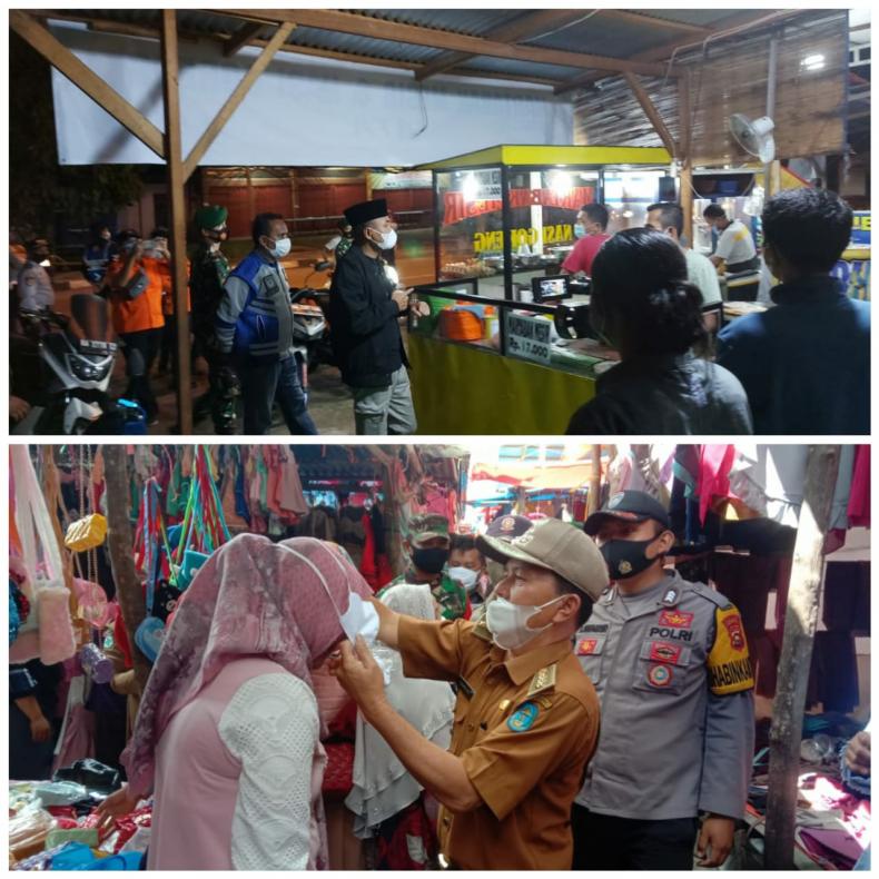 Kapolres Kampar Pimpin Operasi Justisi di Malam Hari, Terapkan Protkes dan Cegah Kerumunan