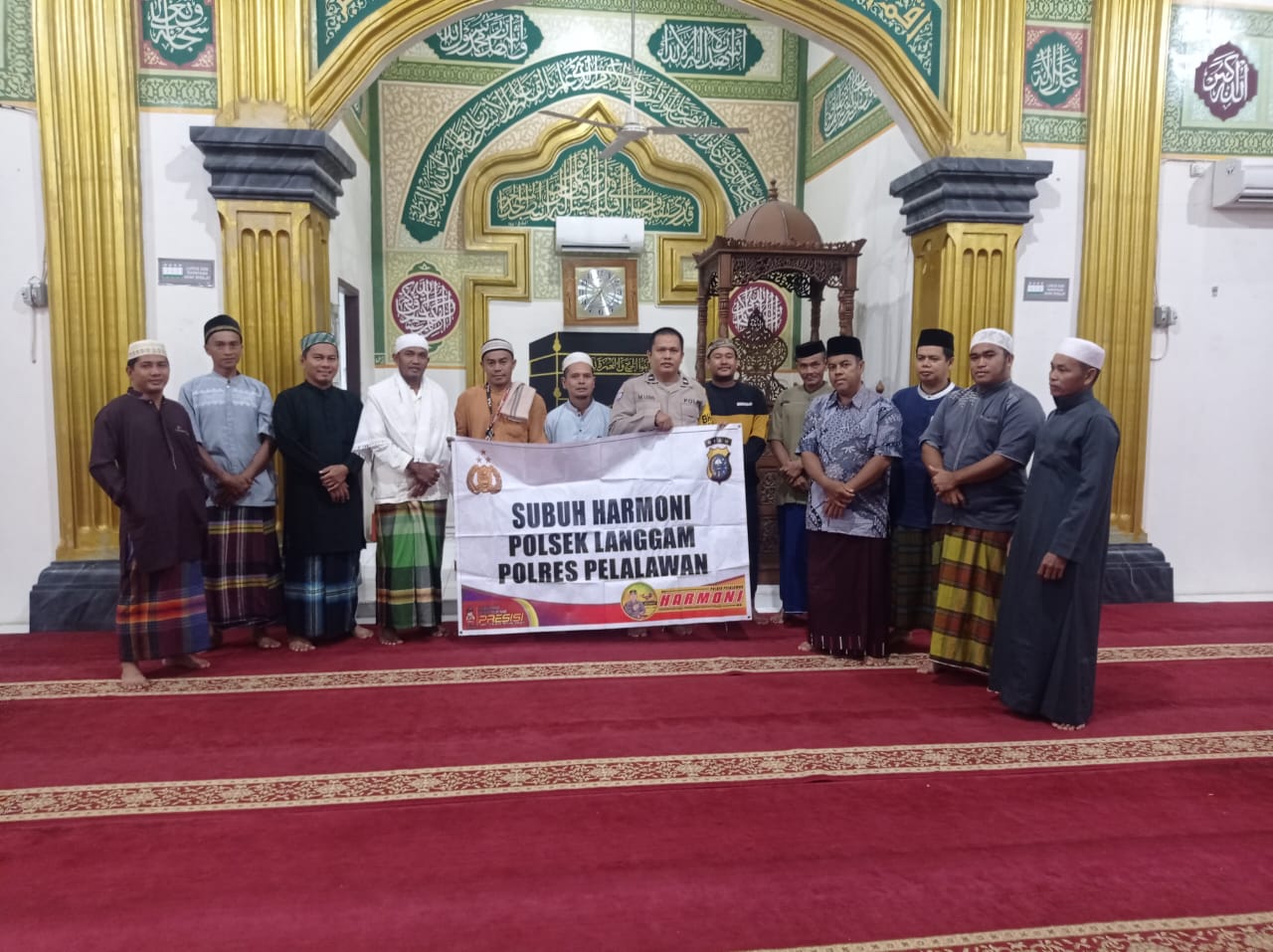 Polsek Langgam Gelar Kegiatan Subuh Harmoni