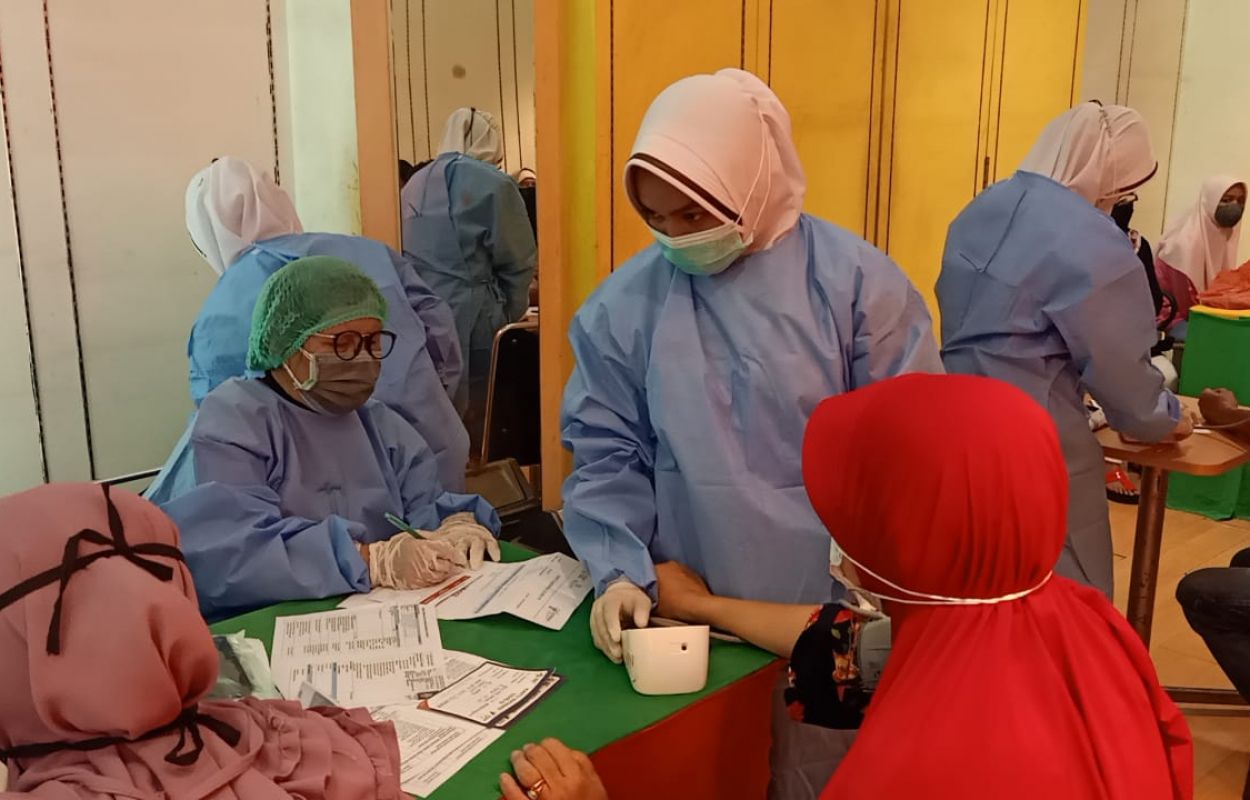 Polresta Pekanbaru Gelar Vaksinasi Serentak Bersama Polsek Jajaran