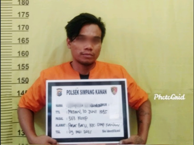 Sembunyi ke Panipahan, Curanmor Asal Simpang Kanan Ditangkap