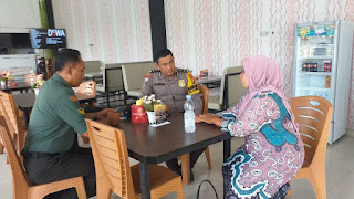 Dengarkan Keluhan Warga, Polsek Pangkalan Kuras Bersama TNI Gelar Coffee Morning 