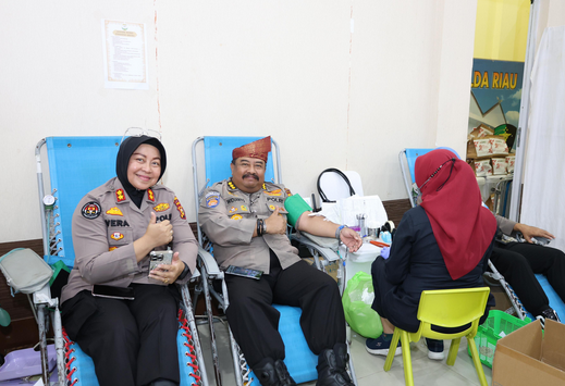 Polda Riau Gelar Bakti Kesehatan Dalam rangka Menyambut HUT Bhayangkara ke-79