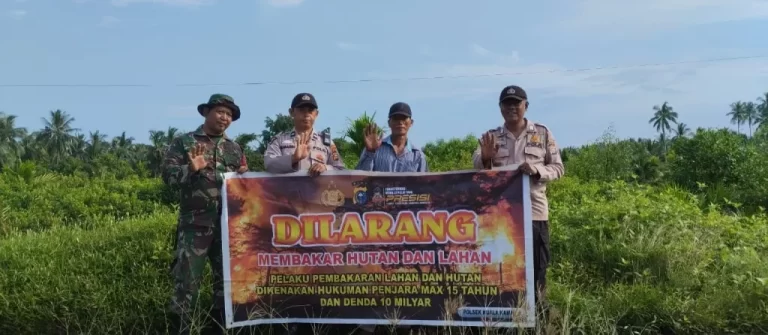 Rutin Lakukan Ini, Polisi Patroli Karhutlah di Kuala Kampar Pelalawan