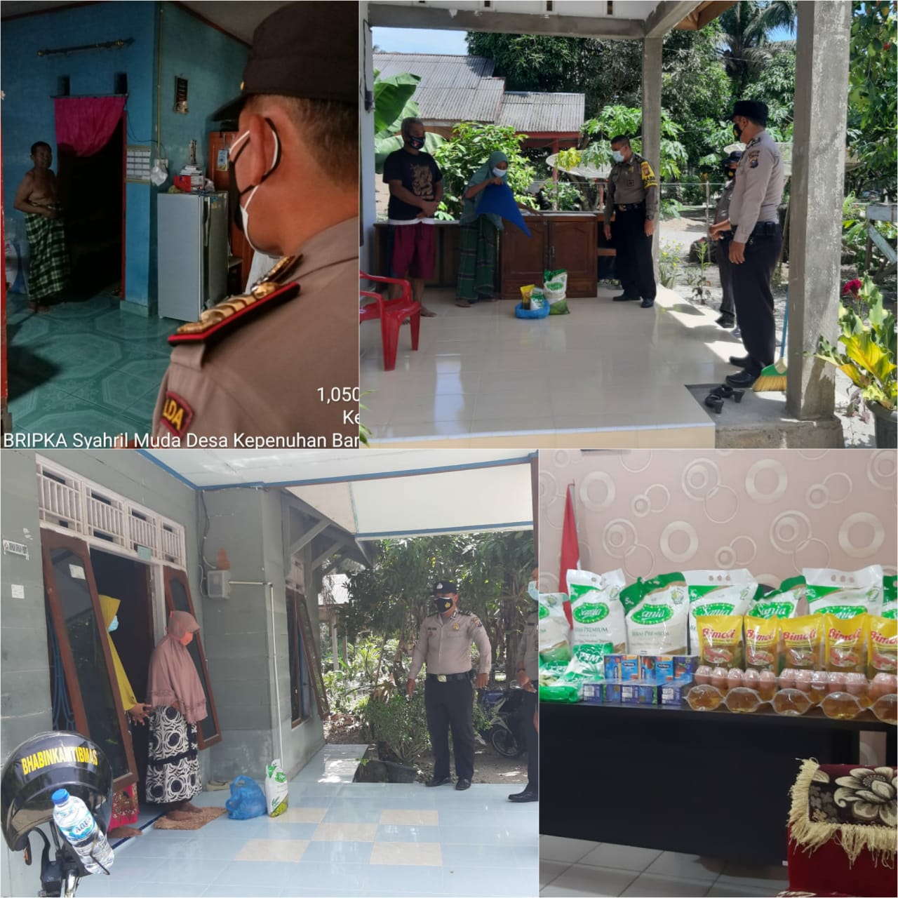 Hari Raya Idul Adha 1442 H, Kapolsek Kepenuhan Bagikan Sembako Kepada Yang Terdampak Covid-19