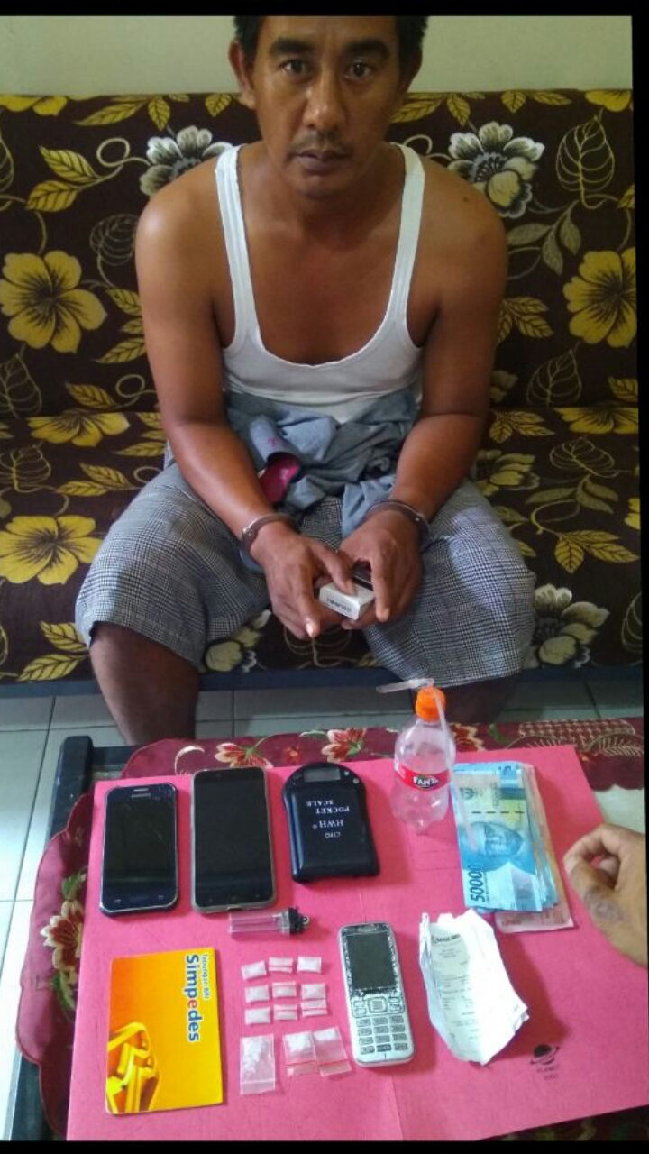 Sat Res Narkoba Polres Kampar Amankan Seorang Pria Pengedar Narkoika Jenis Shabu