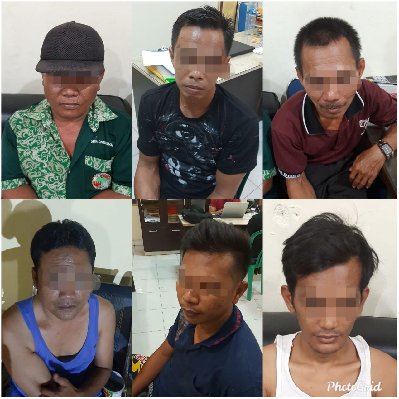 Polres Kampar Kembali Tangkap 6 Pelaku Judi Gelper Ikan-ikan di Wilayah Tapung Hilir