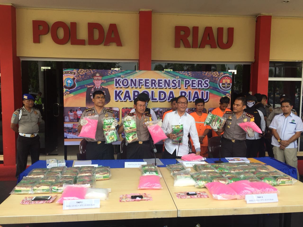 Polda Riau Ungkap Kasus Narkotika Terbesar Sepanjang Sejarah