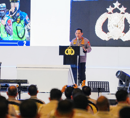 Buka Rakernis Fungsi Lantas, Kapolri Minta Optimalisasi Pelayanan Masyarakat