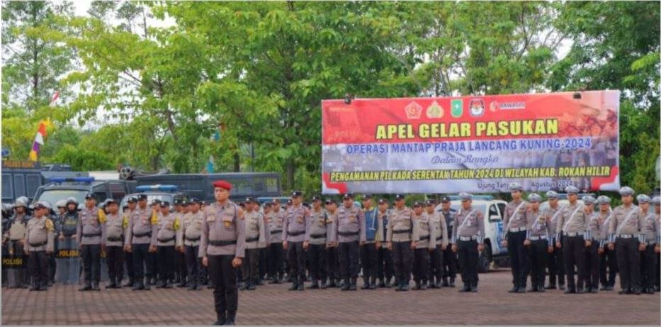 Polres Rokan Hilir Siap Sukseskan Pilkada Serentak 2024 Di Rokan Hilir