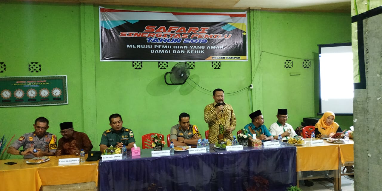 Kapolres Kampar Safari Sinergitas Pemilu Tahun 2019